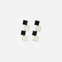 Lovely designer Black And White Earring Set