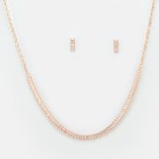 Graceful Glass Designer Jewel Set With Earrings