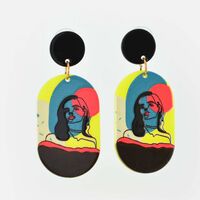 Cute Looking Earrings with Girls Image
