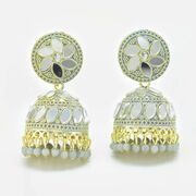 Wonderful Multicolor Kundan Jhumka Set