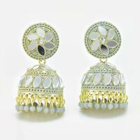 Wonderful Multicolor Kundan Jhumka Set