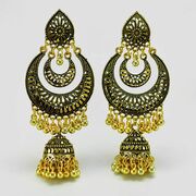 Excellent Golden DesignerTraditional Style Jhumka Set