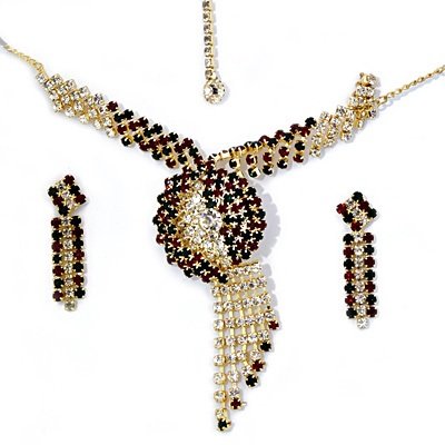 Elegent Multicolor Diamonds Jewelry Set