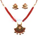 Traditional Designed Pendant and Earring Set