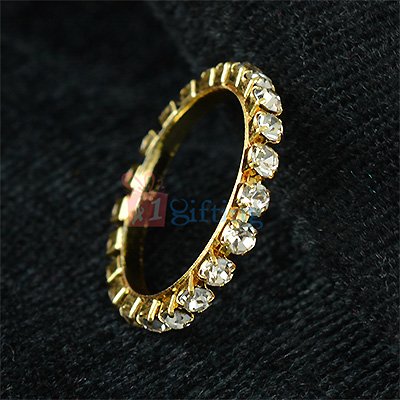 Golden Fancy Diamond Anchor Ring