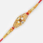Awesome Four Kundan and AD Work Rakhi