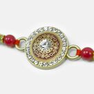 Pearl in Mauli Amazing Work of Kundan Meena Rakhi