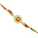 Beautiful Kundan Meena Jewel Rakhi