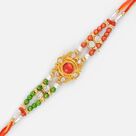 Awesome Kundan and Ad Work Rakhi
