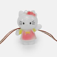 White Cat Cartoon Rakhi for Kids