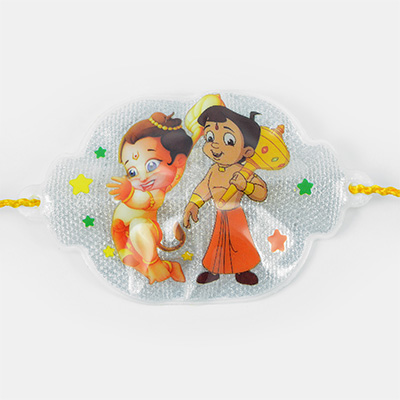 Little Hanuman with Bheem Rakhi for Kids