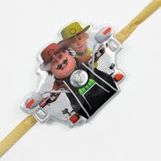 Biker Motu Patlu Design Rakhi for Kids