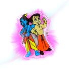 Krishna and Bheem Jodi Rakhi for Kids - Wearable Rakhi on Fiber Base
