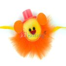 Organge Fiber Kids Rakhi with Cap