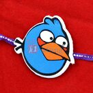 Blue Angry Bird with Green Beak Rakhi for Children