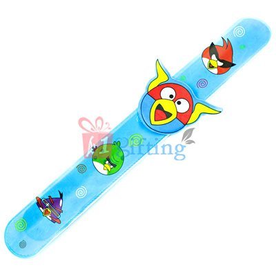 Blue Kids Rakhi Hand Band with Angry Birds Game Cartoons