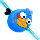 Blue Bulb Like Angry Bird Cartoon Rakhi for Kids