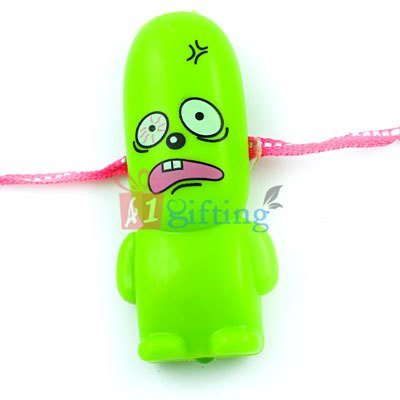 Cutest Cartoon with Green Character Rakhi for Kids