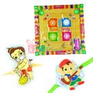Carrom Board n Bal Hanuman-Ganesha Kids Rakhi