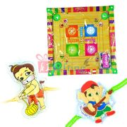 Carrom Board n Bal Hanuman-Ganesha Kids Rakhi