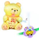 Best Wishes Teddy Bear n Cuty Little Kid Bear with Kids Rakhi