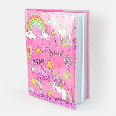 Magical Star Rainbow Unicorn Notebook with Soft Color 100 Pages