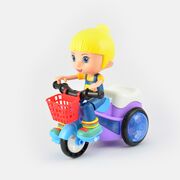 Battery Operated 360 Degree Rotating Stunt Tricycle Toy 4D Light with Music and Dancing