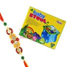 Baby Stool for Children with Diamond Golden Beads Moli Rakhi