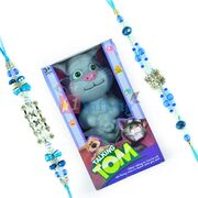 Talking TOM with 2 Eye-catching Beads Diamond Rakhis