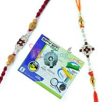 Spy Kit Series-2 and Pair of Sandalwood Jewel Rakhis