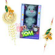 Talking TOM Toy with Exclusive Pearl Bhaiya Bhabhi Rakhis