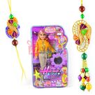 Hip-Hop Model-Doll with Zardosi Bhaiya Bhabhi Rakhi