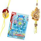 Star Defender-Fighting Robot with Kundan Bhaiya Bhabhi Rakhis