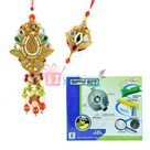 Spy Kit Series-2 with Traditional Zardosi Rakhis for Bhaiya Bhabhi