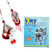 Space Fleet-7 in 1 Educational Game n Floral Bhaiya Bhabhi Rakhi