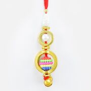 Grace of Pearl and Golden Color Lumba Rakhi