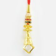 Graceful Designer Lumba Rakhi with Studded Diamond