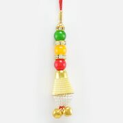 Traditionaly Designed Pearl Diamond and Golden Work Lumba for Bhabhi