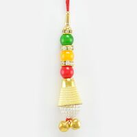 Traditionaly Designed Pearl Diamond and Golden Work Lumba for Bhabhi