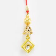 Beautiful Designer Lumba Rakhi with Studded Diamond