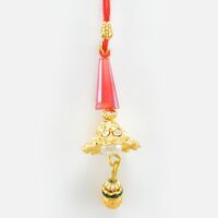 Superb Designed Pearl Diamond and Golden Work Lumba for Bhabhi