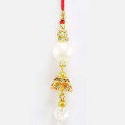 Wonderful Long Diamond Beads Lumba Bhabhi Rakhi