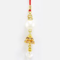 Wonderful Long Diamond Beads Lumba Bhabhi Rakhi