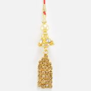 Droping Golden Base Diamond Lumba Rakhi
