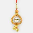 Heart Shape Sandalwood Designer Lumba Rakhi