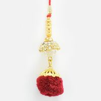 TriangularDesign Golden Diamond Lumba Rakhi