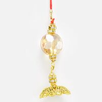 Crystal Glass Beautiful Lumba Rakhi for Bhabhi