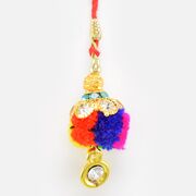 Pure Golden Looking Lumba Rakhi