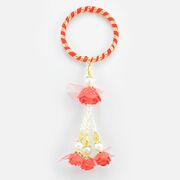 Kada Type Floating Rose Design Beaded Lumba Rakhi
