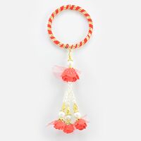 Kada Type Floating Rose Design Beaded Lumba Rakhi